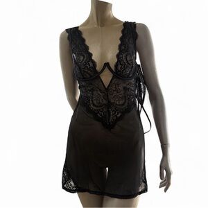 Oh La La Cheri Lace Babydoll Set- NWT-L!